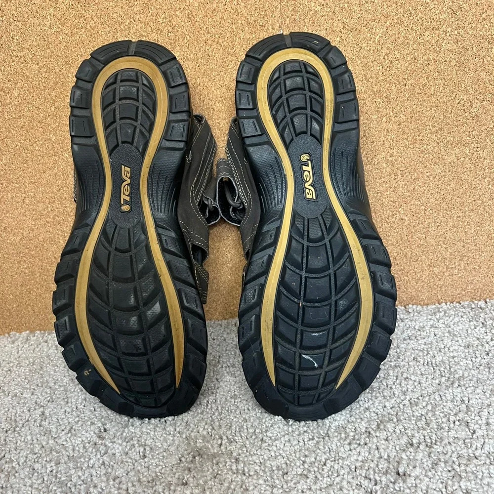 Teva Forebay Water Sandal Mens 9 Brown Adjustable Strap Quick‎ Dry - Picture 2 of 6